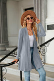 Long Sleeve Open Front Cardigan - Trendsi - Flyclothing LLC