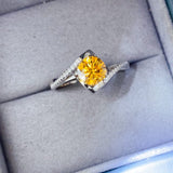 1 Carat Moissanite 925 Sterling Silver Ring - Trendsi