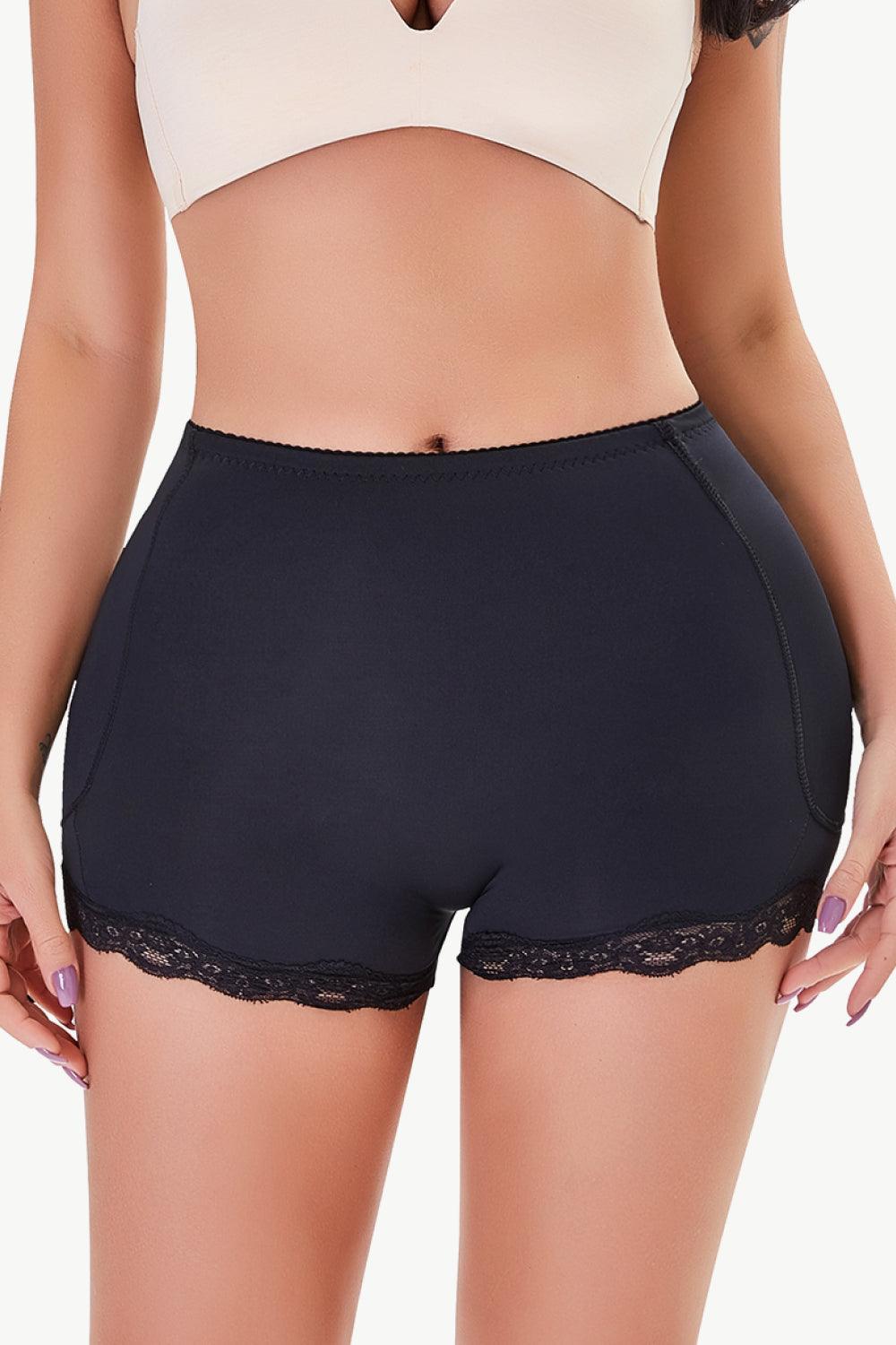 Full Size Lace Trim Shaping Shorts - Flyclothing LLC