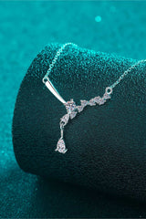 1 Carat Moissanite 925 Sterling Silver Necklace - Trendsi - Flyclothing LLC