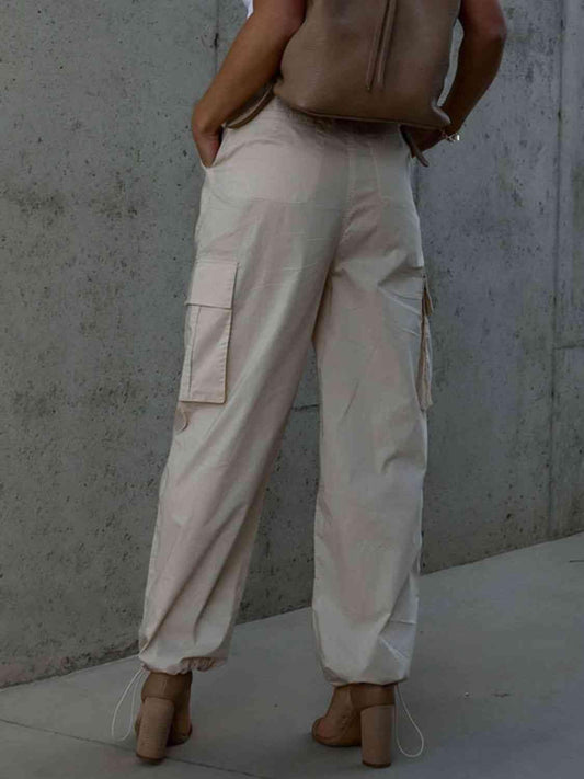 Drawstring Pants with Pockets - Trendsi