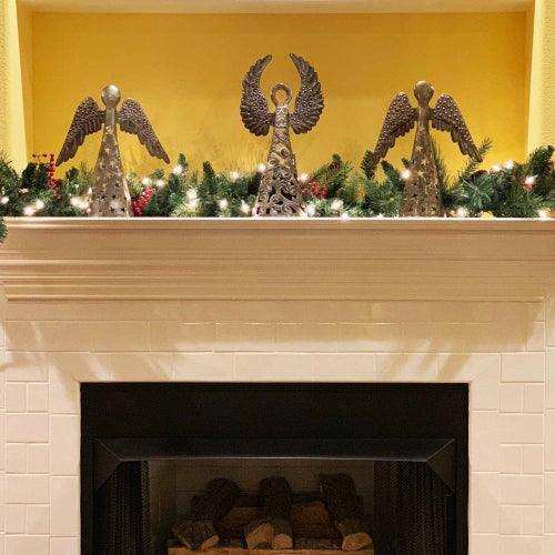 14-inch Metalwork Angel - Wings Down - Croix des Bouquets (H) - Croix des Bouquets - Flyclothing LLC