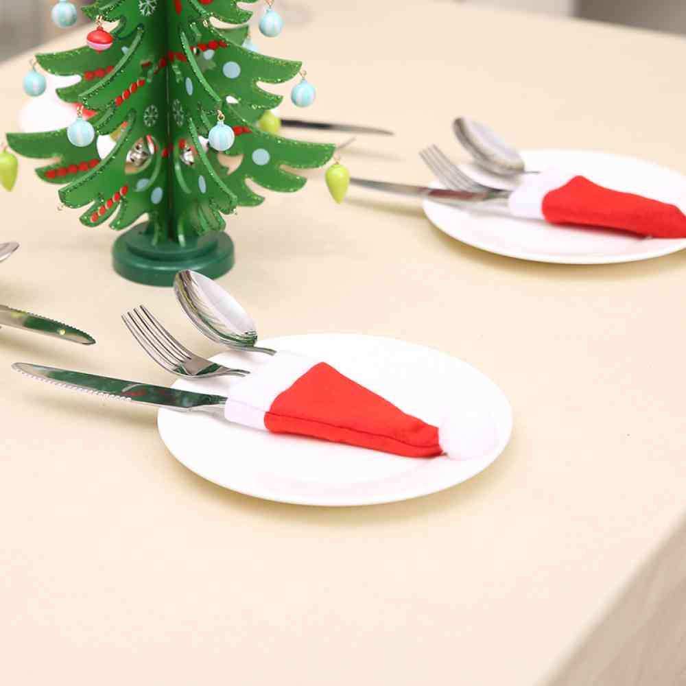 20-Piece Christmas Hat Cutlery Holders - Trendsi - Flyclothing LLC