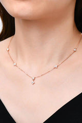 Moissanite 925 Sterling Silver Necklace - Flyclothing LLC