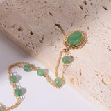 Copper Natural Crystal Pendant Necklace - Trendsi - Flyclothing LLC