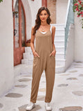 Spaghetti Strap Jumpsuit with Pockets - Trendsi - Flyclothing LLC