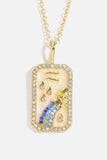 Rhinestone Constellation Pendant Copper Necklace - Trendsi - Flyclothing LLC
