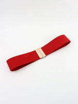 Alloy Buckle Elastic Belt - Trendsi - Flyclothing LLC