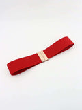 Alloy Buckle Elastic Belt - Trendsi - Flyclothing LLC