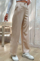 Center Seam Wide Leg Pants - Trendsi - Flyclothing LLC