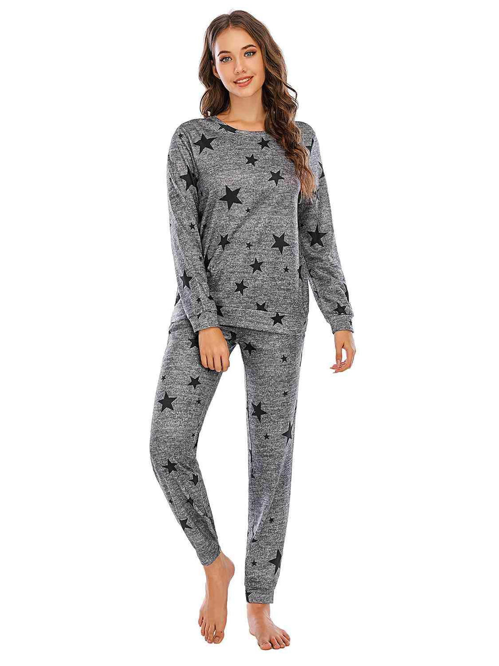 Star Top and Pants Lounge Set - Trendsi - Flyclothing LLC