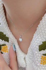 Sweet Beginnings Opal Pendant Necklace - Flyclothing LLC