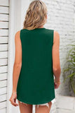Texture V-Neck Sleeveless Top - Trendsi - Flyclothing LLC