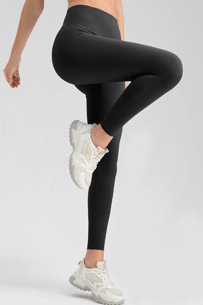 High Waist Skinny Active Pants - Trendsi