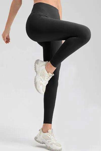 High Waist Skinny Active Pants - Trendsi - Flyclothing LLC