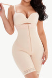Full Size Lace Detail Zip-Up Under-Bust Shaping Bodysuit - Trendsi