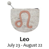 Felt Leo Zodiac Coin Purse - Global Groove - Global Groove