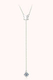 1 Carat Moissanite 925 Sterling Silver Necklace - Trendsi - Flyclothing LLC