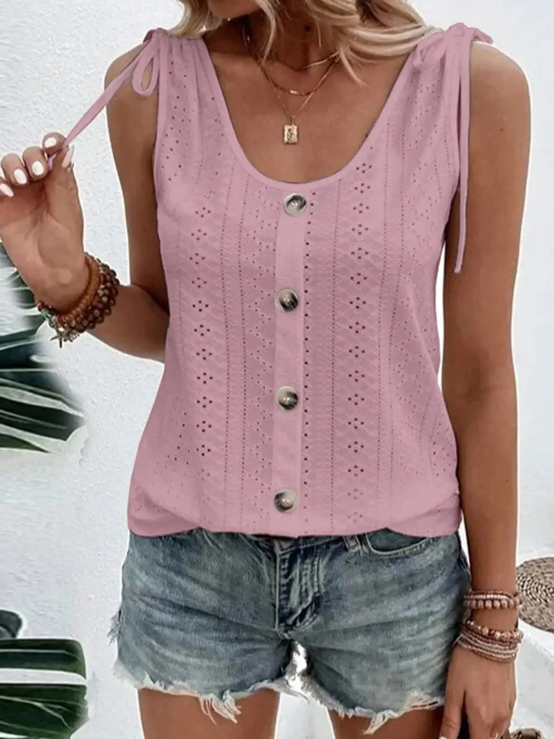 Full Size Scoop Neck Sleeveless Tank Top - Trendsi - Flyclothing LLC