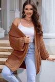 Open Front Longline Cardigan - Trendsi - Flyclothing LLC