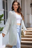 Open Front Longline Cardigan - Trendsi - Flyclothing LLC