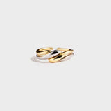 925 Sterling Silver Twisted Open Ring - Trendsi