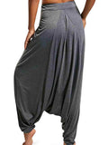 Tied Mid Waist Long Harem Pants - Trendsi - Flyclothing LLC