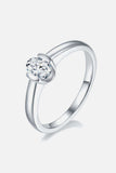 Moissanite 925 Sterling Silver Solitaire Ring - Trendsi - Flyclothing LLC