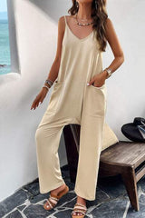 Pocketed Spaghetti Strap Overalls - Trendsi - Flyclothing LLC