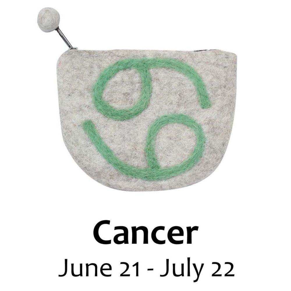 Felt Cancer Zodiac Coin Purse - Global Groove - Global Groove - Flyclothing LLC