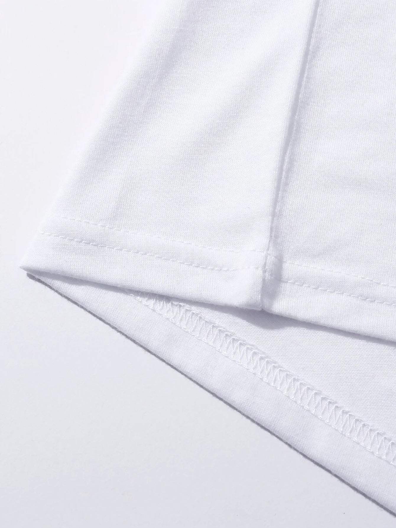 Rabbit Round Neck Short Sleeve T-Shirt - Trendsi - Flyclothing LLC