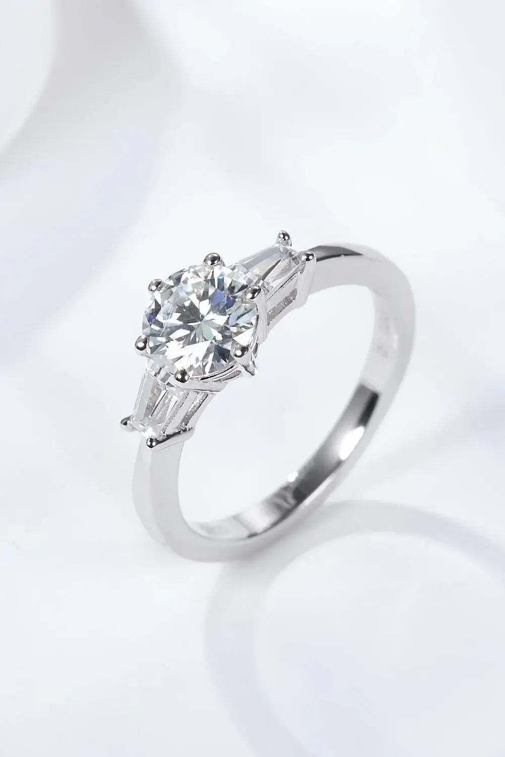 Loyal Love 1 Carat Moissanite Platinum-Plated Ring - Trendsi - Flyclothing LLC