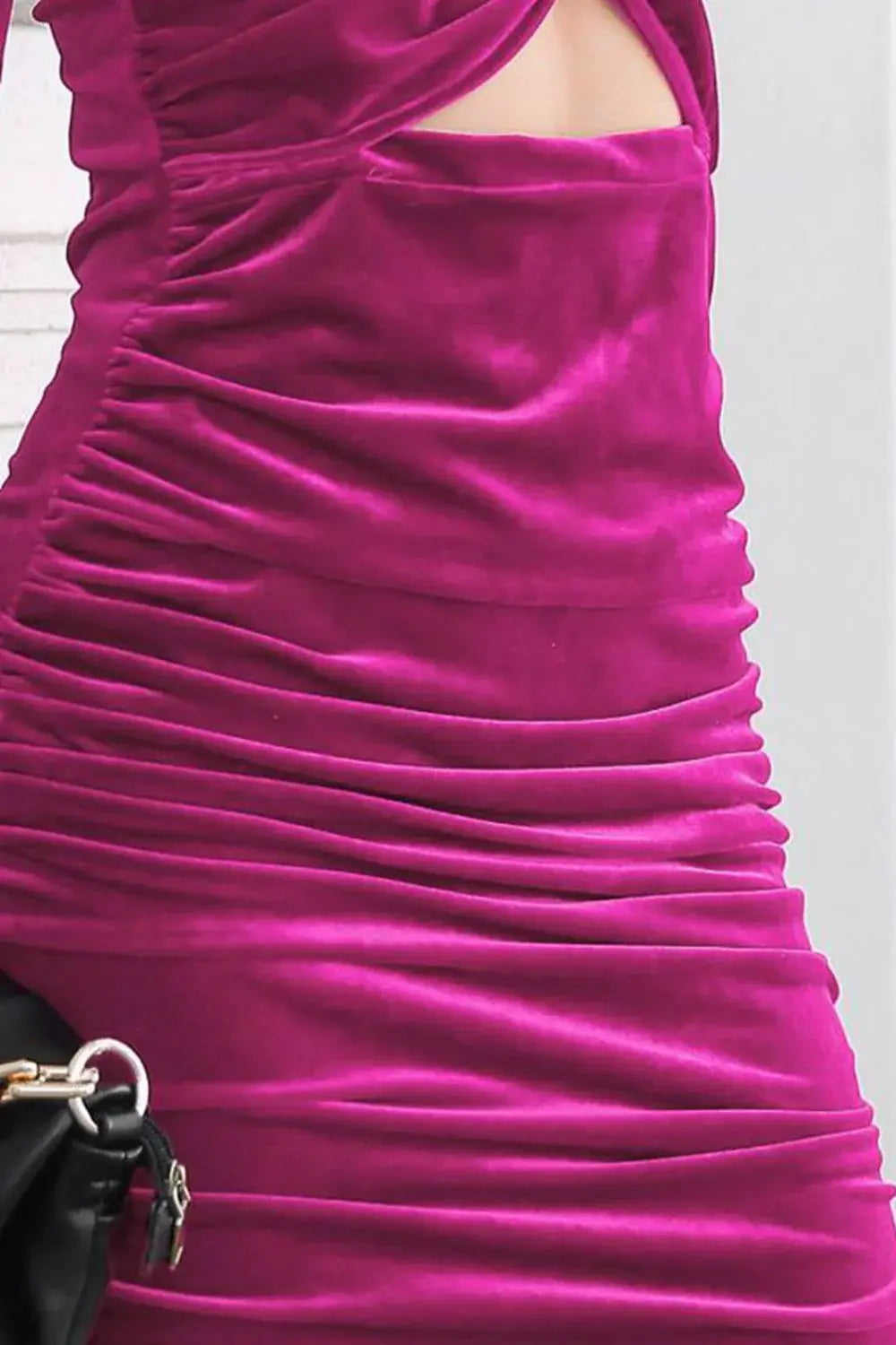 Twist Front Cutout Long Sleeve Dress - Trendsi - Flyclothing LLC