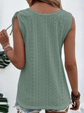 Full Size Scoop Neck Sleeveless Tank Top - Trendsi - Flyclothing LLC