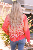 Printed Round Neck Dropped Shoulder Sweatshirt - Trendsi - Flyclothing LLC