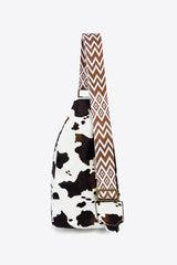 Printed PU Leather Sling Bag - Trendsi