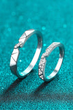 Moissanite Minimalist Rhodium-Plated Ring - Trendsi - Flyclothing LLC
