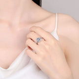 1 Carat Moissanite 925 Sterling Silver Ring - Trendsi