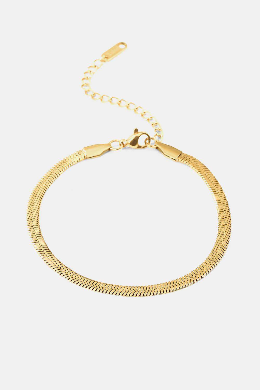 Herringbone Chain Stainless Steel Bracelet - Trendsi - Flyclothing LLC