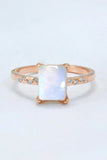Square Moonstone Ring - Trendsi