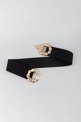 Zinc Alloy Buckle Elastic Belt - Trendsi - Flyclothing LLC