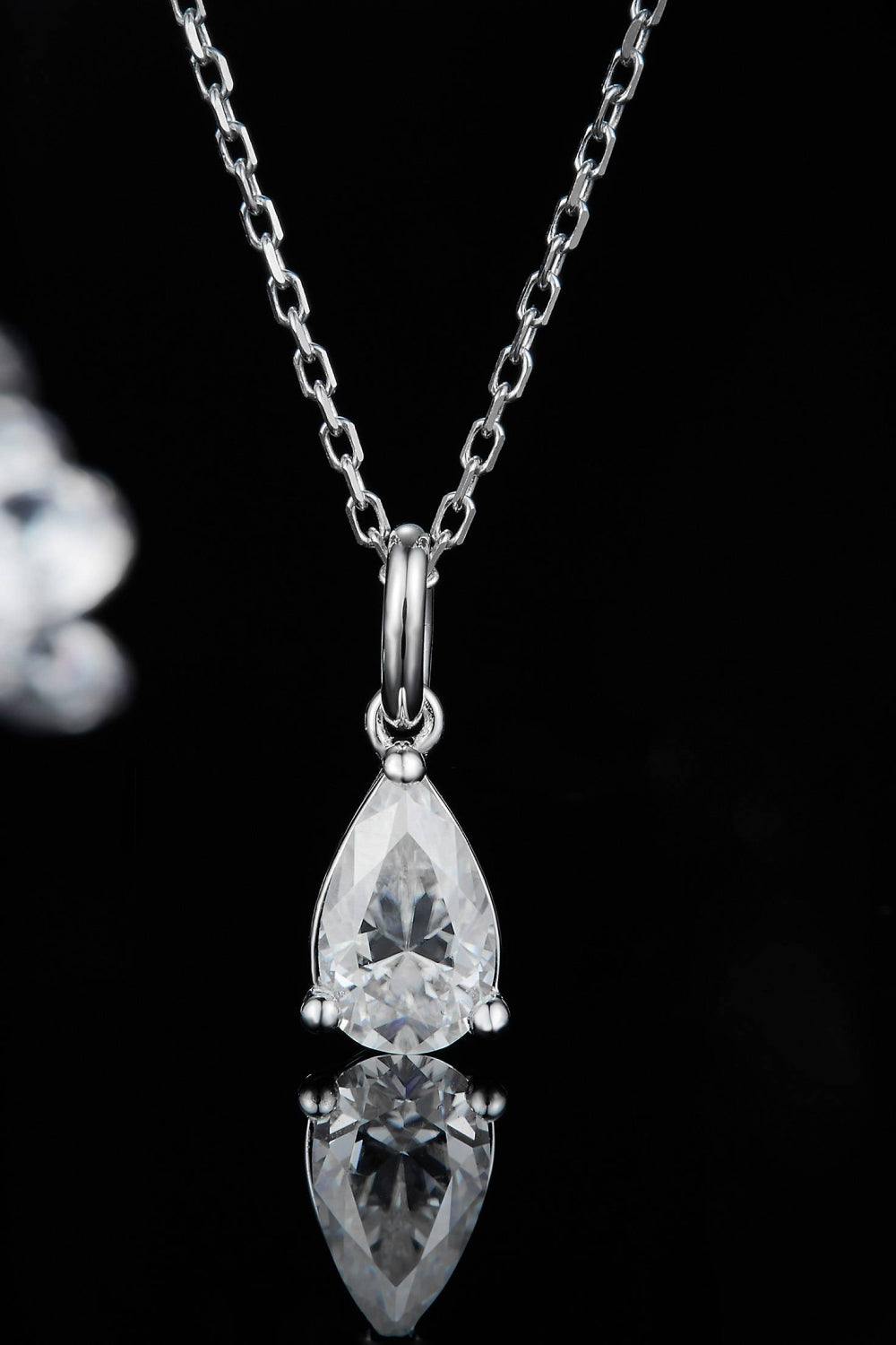 1 Carat Moissanite 925 Sterling Silver Necklace - Trendsi