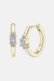 Moissanite 925 Sterling Silver Huggie Earrings - Flyclothing LLC