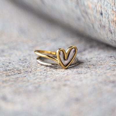 Heart Shape Irregular 925 Sterling Silver Ring - Trendsi - Flyclothing LLC