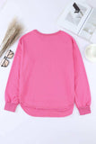Side Slit Drop Shoulder Sweatshirt - Trendsi - Flyclothing LLC