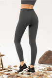 High Waist Skinny Active Pants - Trendsi - Flyclothing LLC