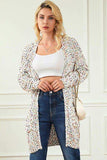 Heathered Open Front Long Sleeve Cardigan - Trendsi - Flyclothing LLC