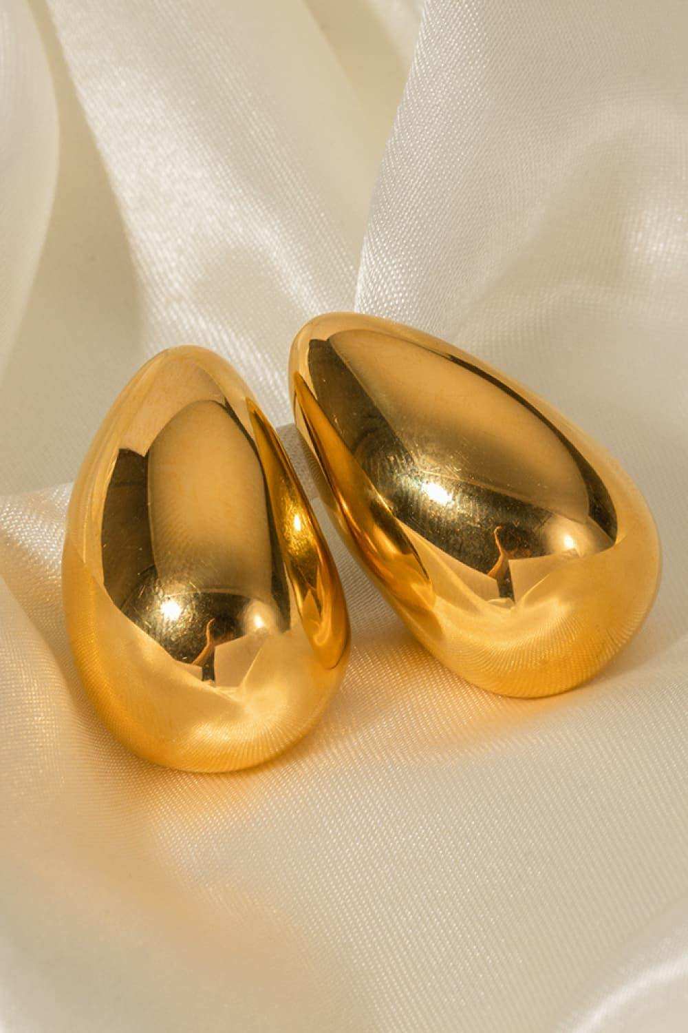 18K Gold-Plated Copper Earrings - Trendsi - Flyclothing LLC