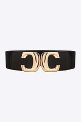 Zinc Alloy Buckle Elastic Wide Belt - Trendsi - Flyclothing LLC
