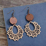 Geometric Cutout Dangle Earrings - Trendsi - Flyclothing LLC